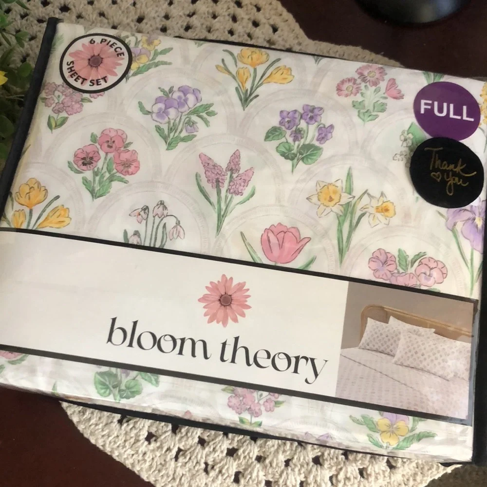 Bloom Theory Floral Flowers FULL Sheet Set